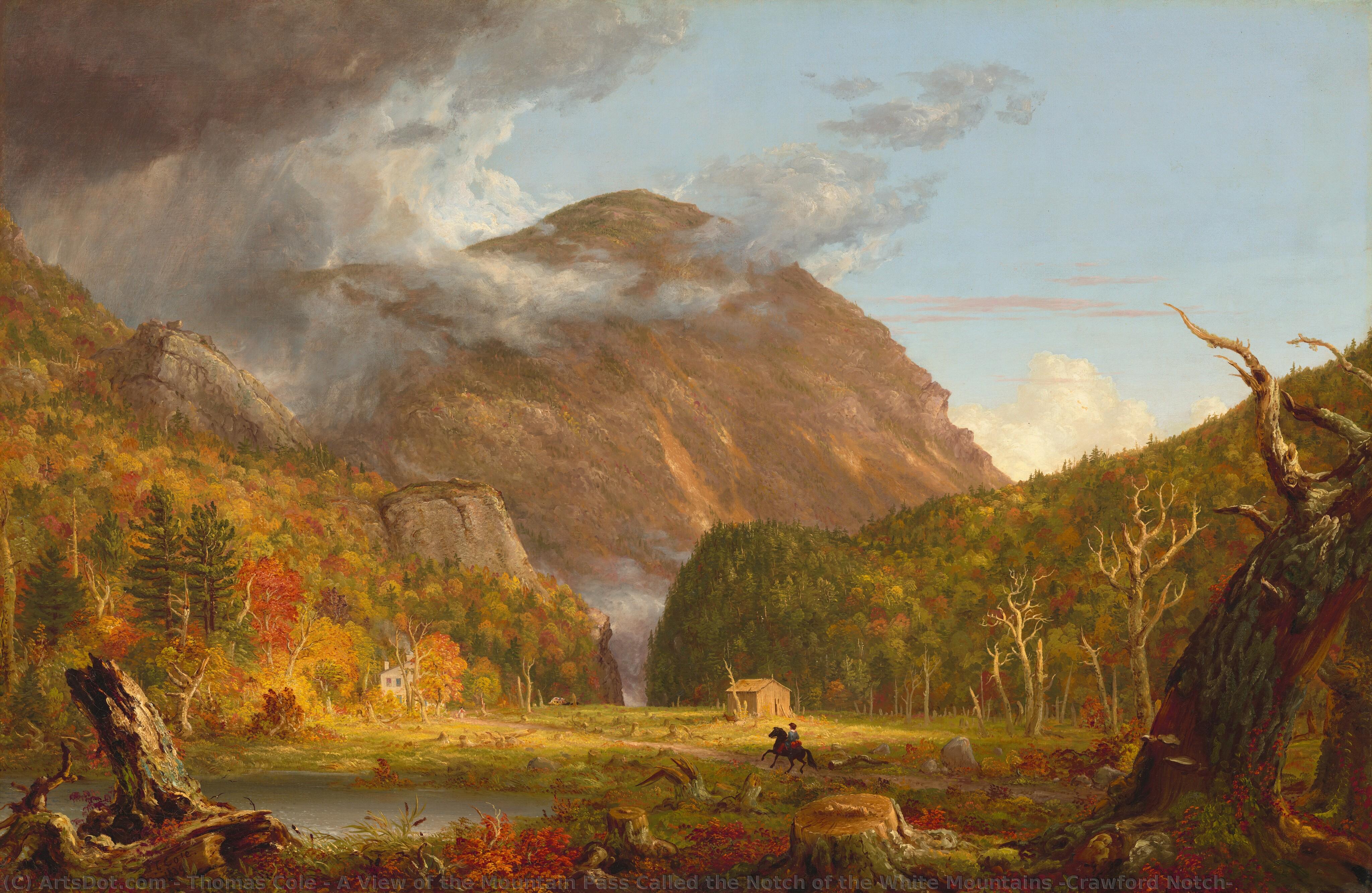 A View Of The Mountain Pass Called The Notch Of The White Mountains (crawford Notch) — Thomas Cole