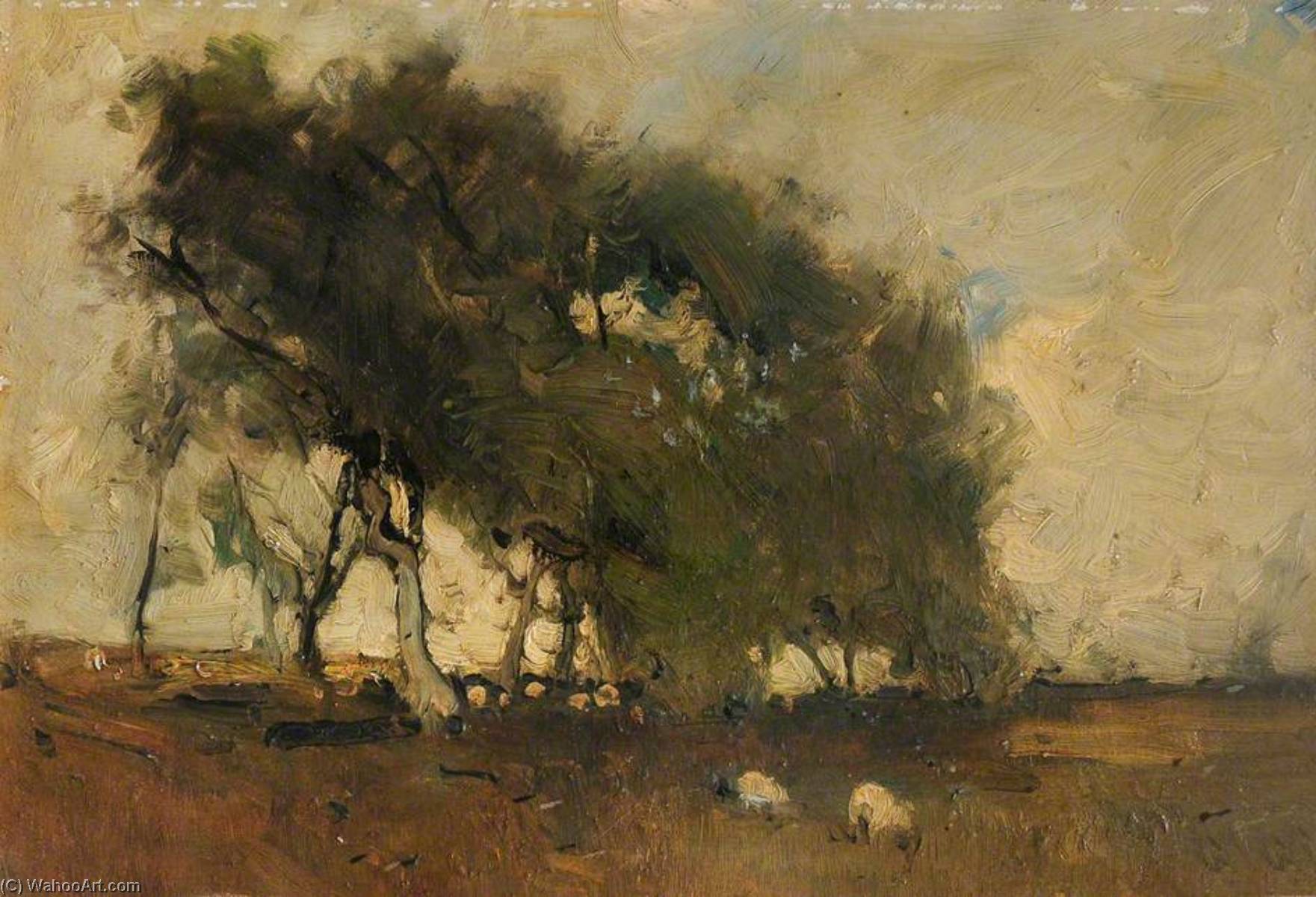 Landscape Trees And Sheep — Arthur Douglas Peppercorn