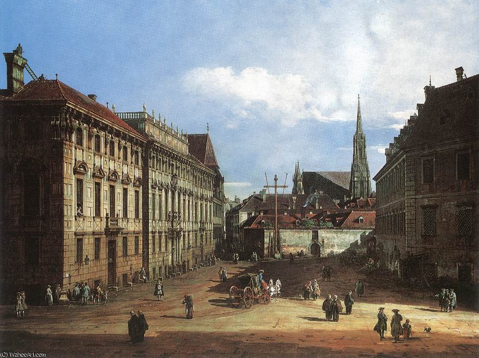 Vienna - Vienna, The Lobkowitzplatz — Bernardo Bellotto