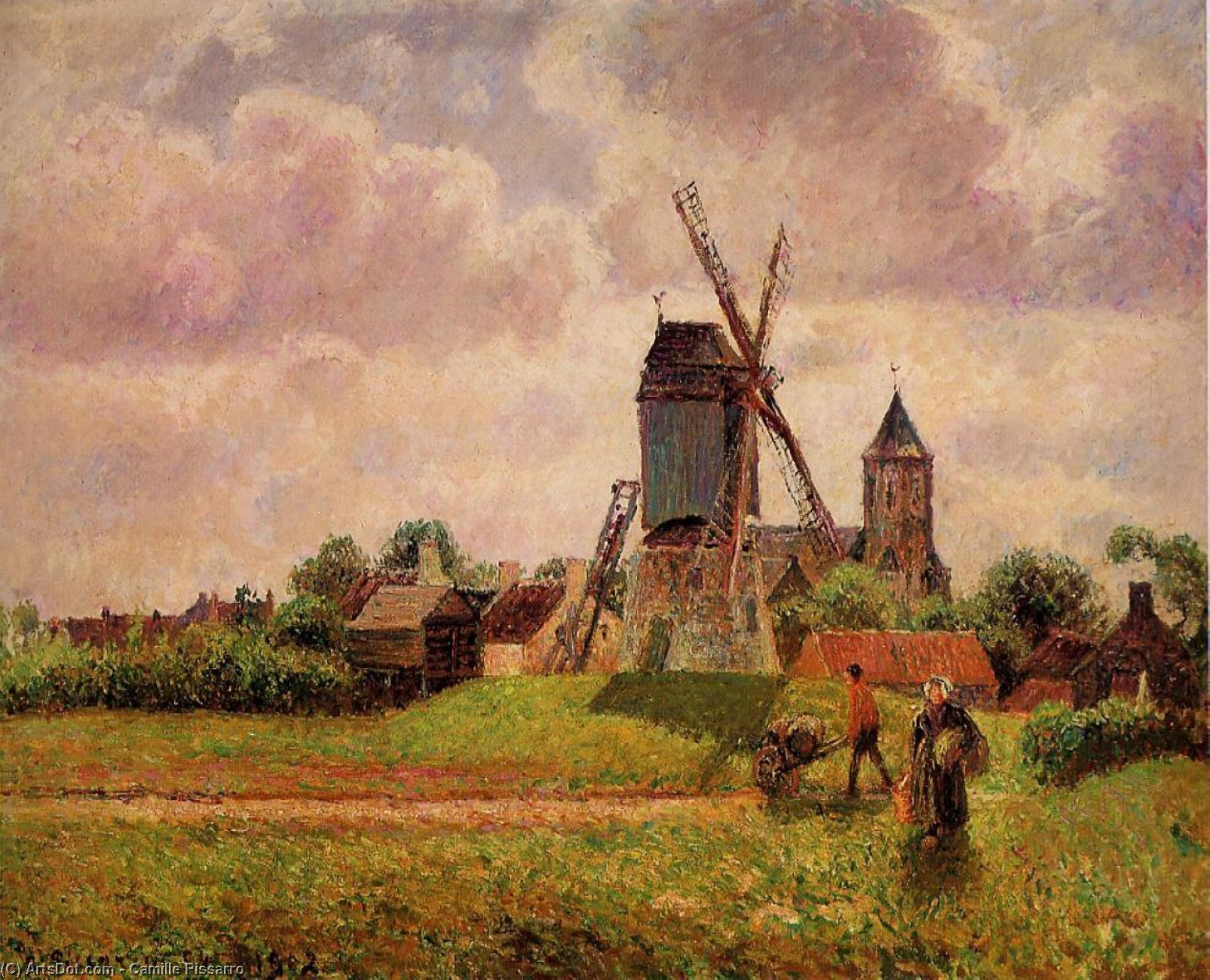 The Knocke Windmill, Belgium — Camille Pissarro