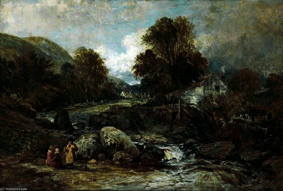 Dol-y-garrog Mill Near Llanrwst, Caernarvonshire — William James Müller
