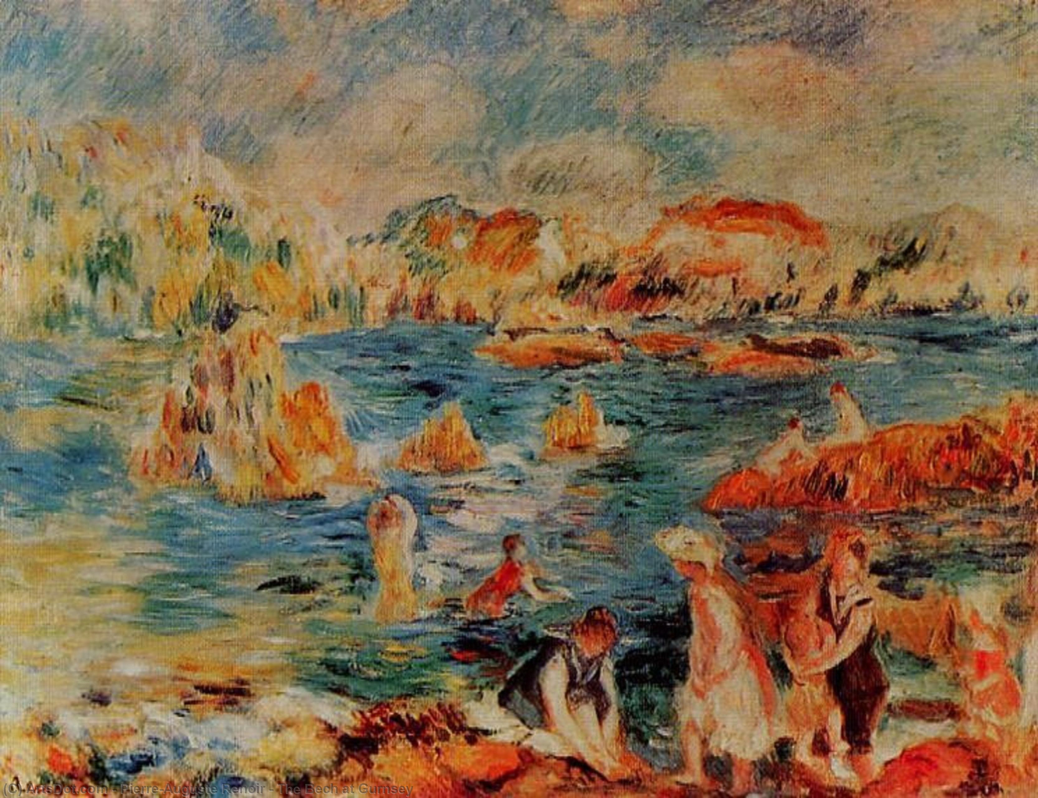 The Bech At Gurnsey — Pierre-auguste Renoir