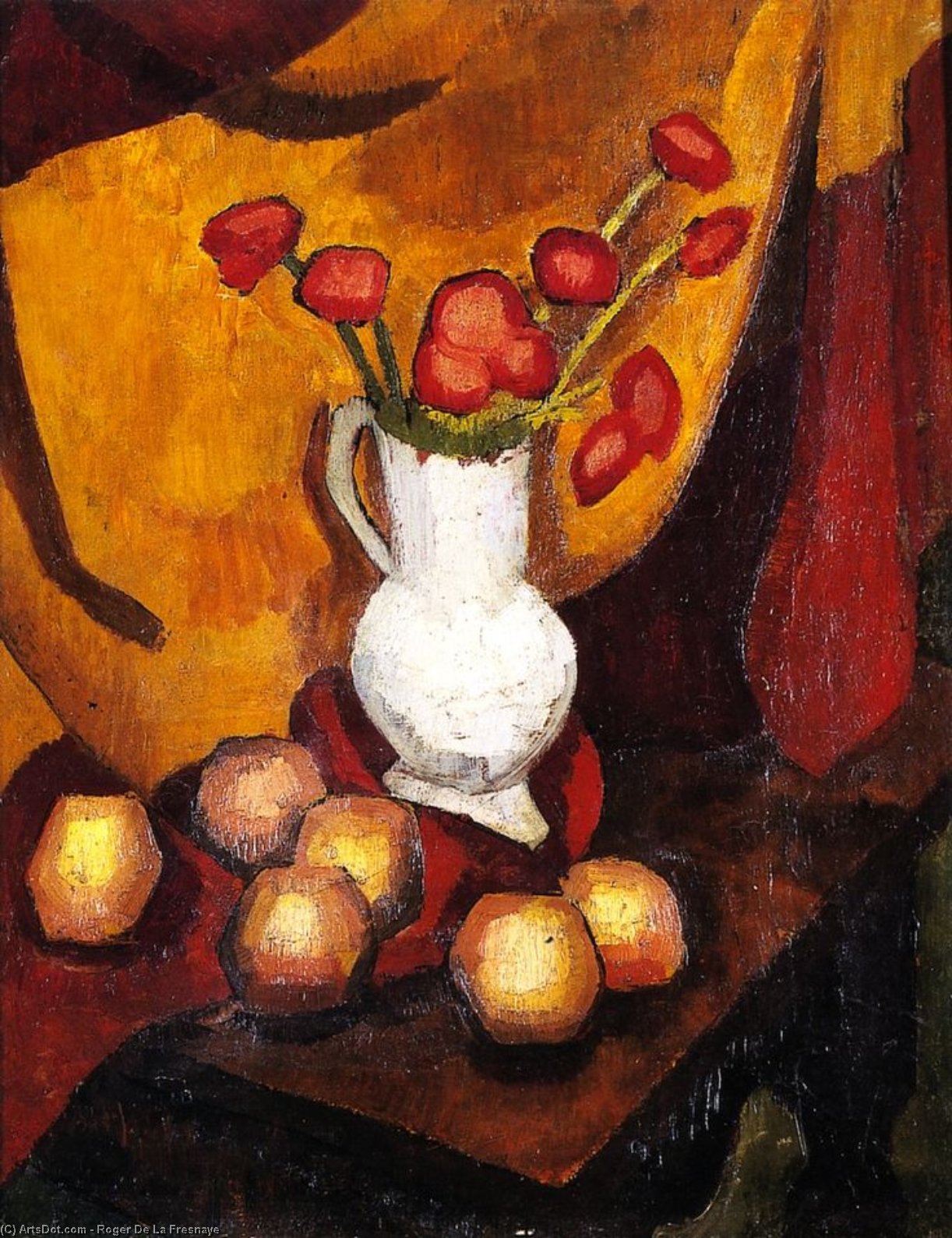 Poppies In A Vase — Roger De La Fresnaye