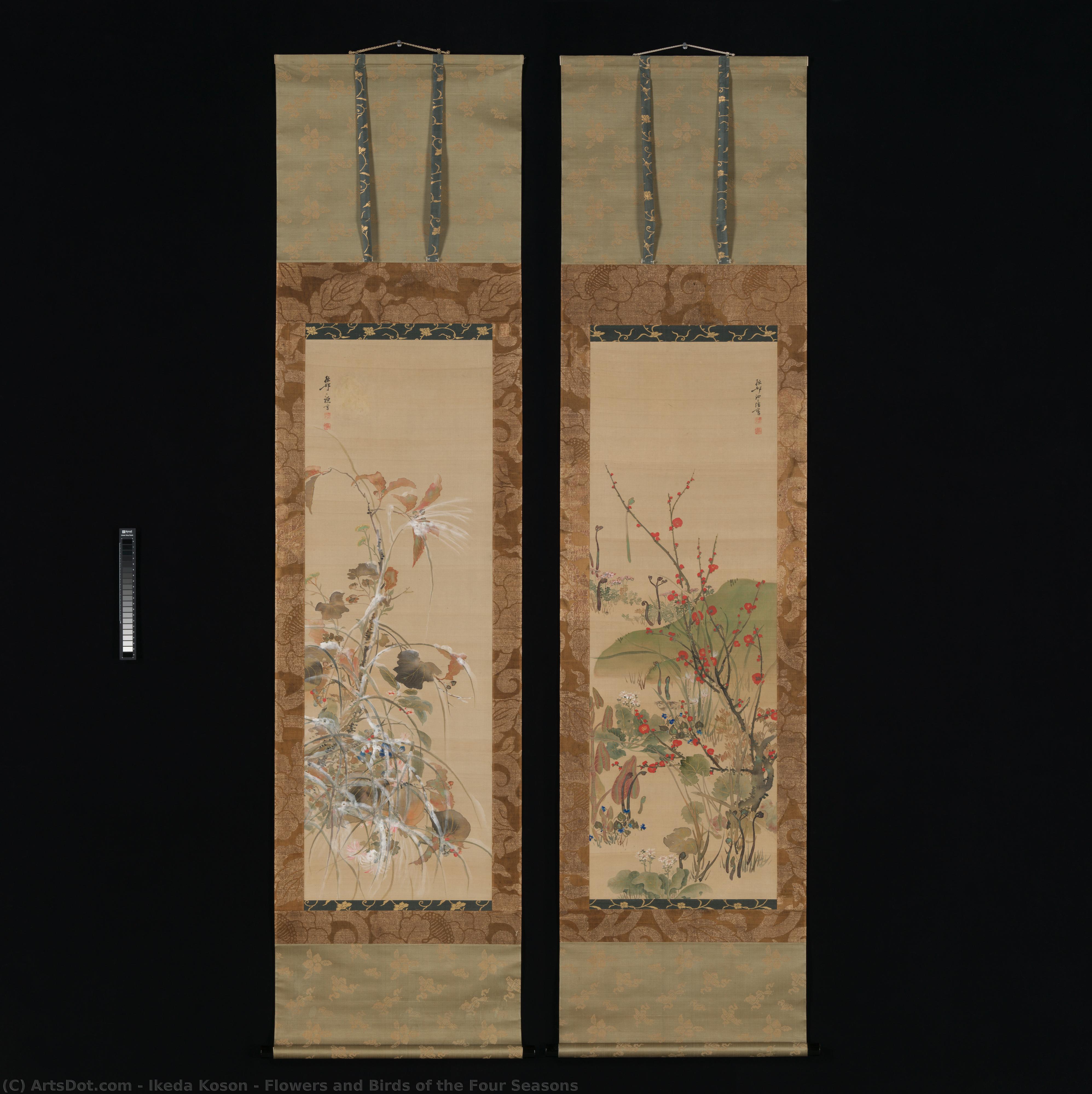 Flowers And Birds Of The Four Seasons — Ikeda Koson
