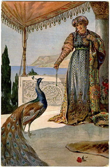 Lady With Peacock — Sergey Solomko