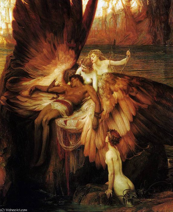 Mourning For Icarus — Herbert James Draper