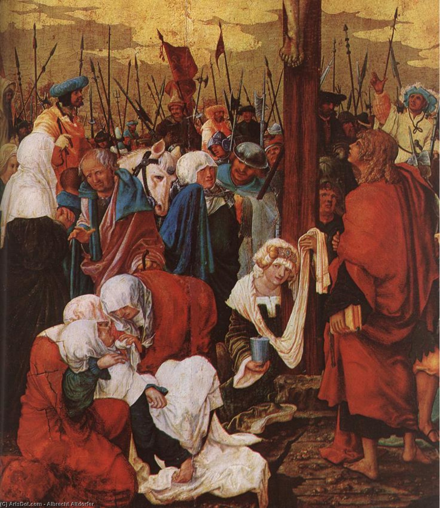 Christus Am Kreuz (detail) — Albrecht Altdorfer