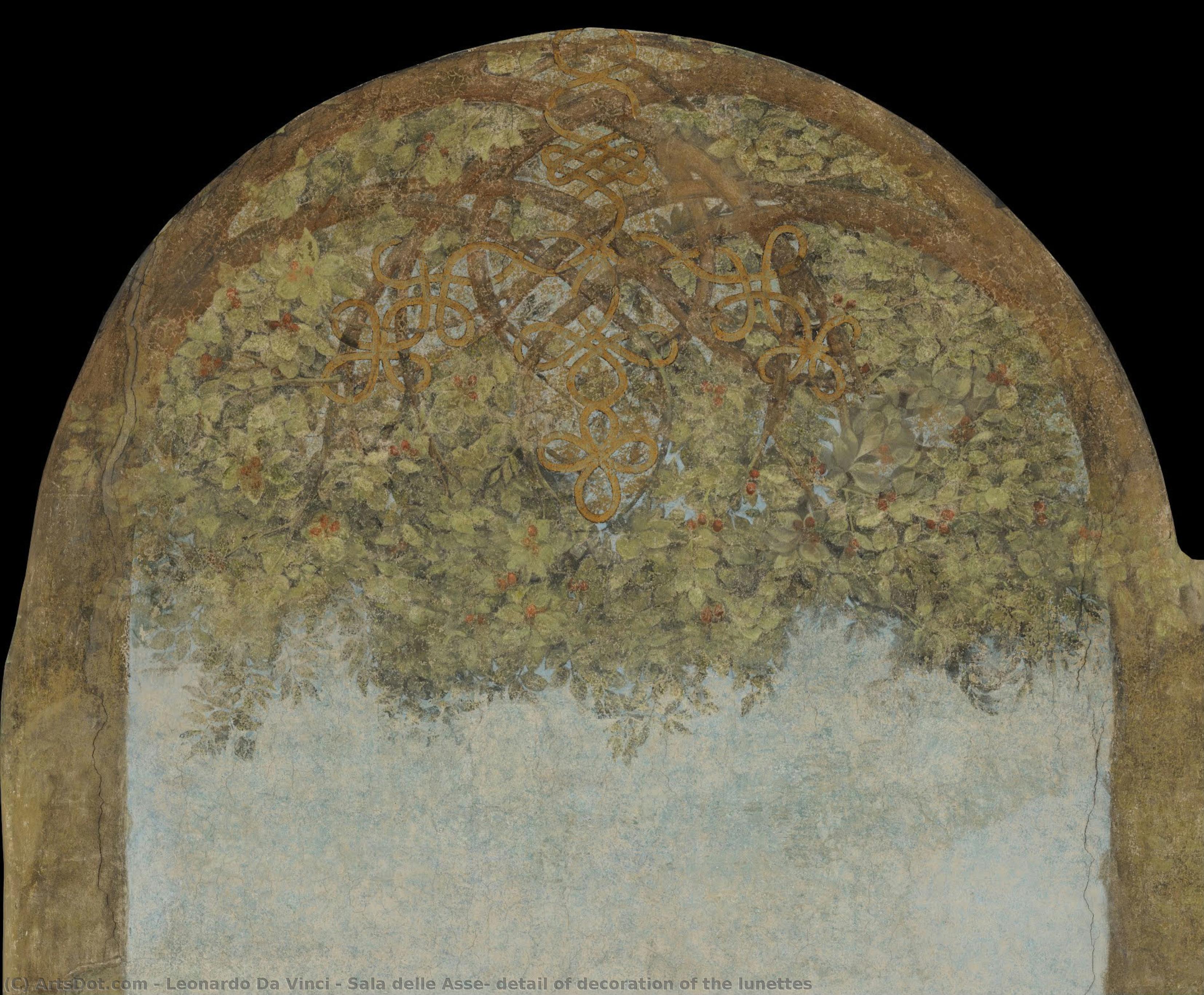 Sala Delle Asse, Detail Of Decoration Of The Lunettes — Leonardo Da Vinci