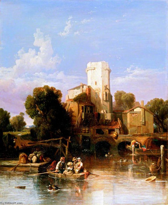 On The Rhine, Near Cologne — Clarkson Frederick Stanfield