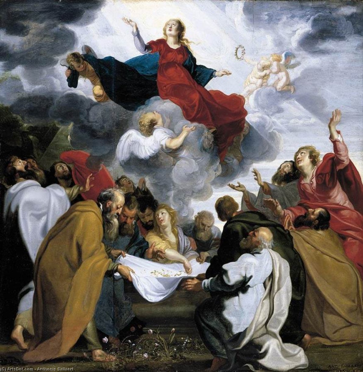 Assumption Of The Virgin — Anthonis Sallaert