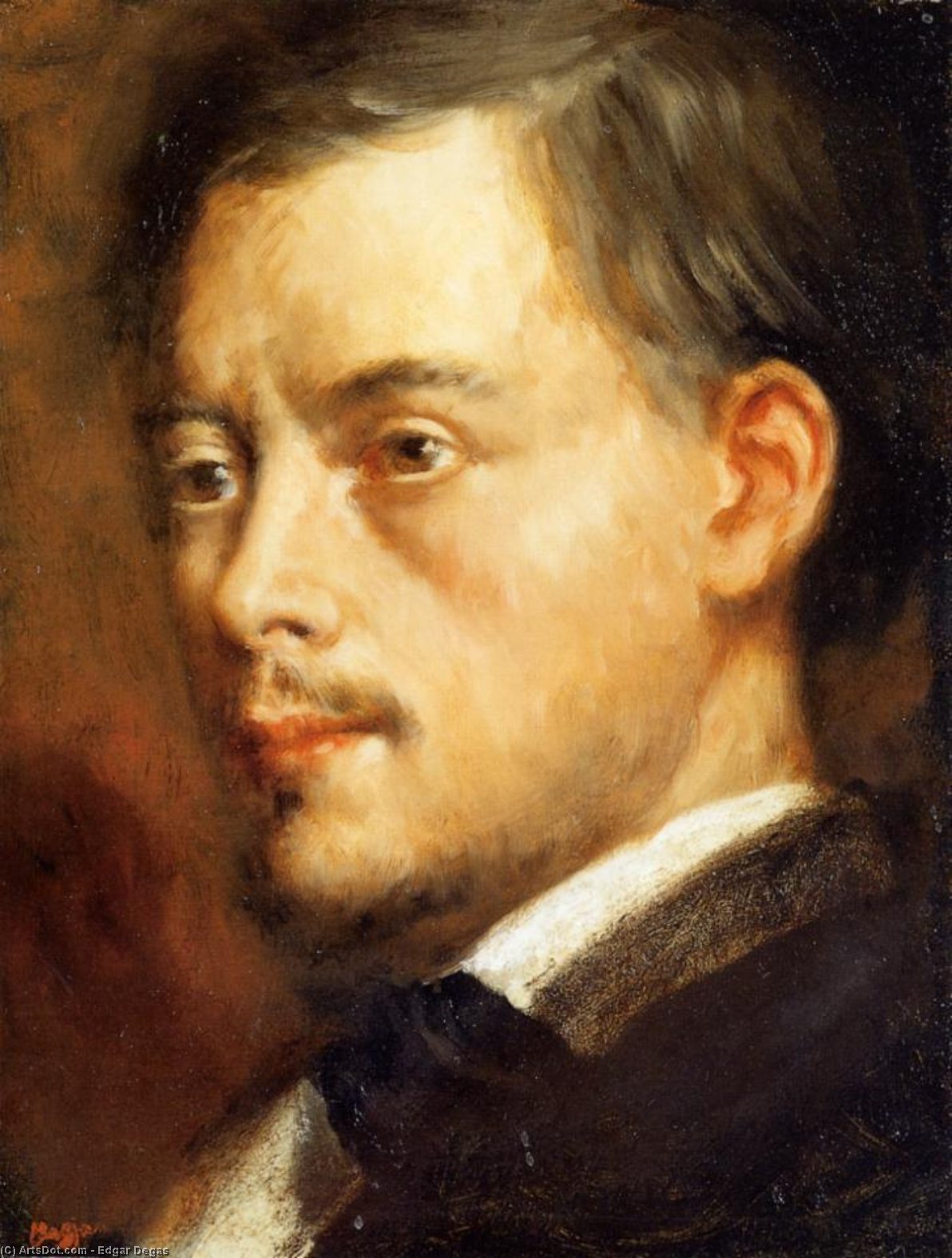 Man's Head — Edgar Degas
