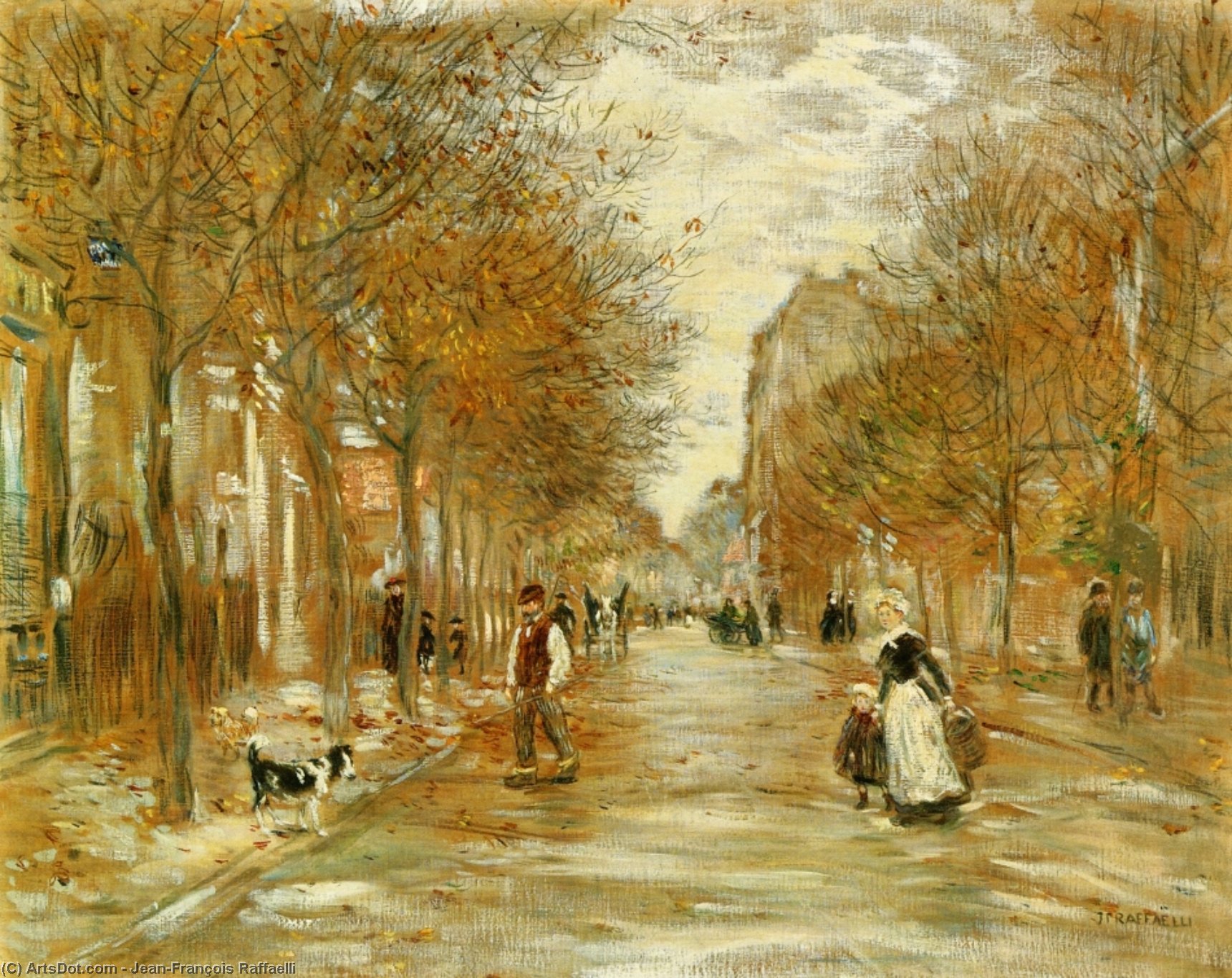 Boulevard In Asnieres — Jean-françois Raffaelli
