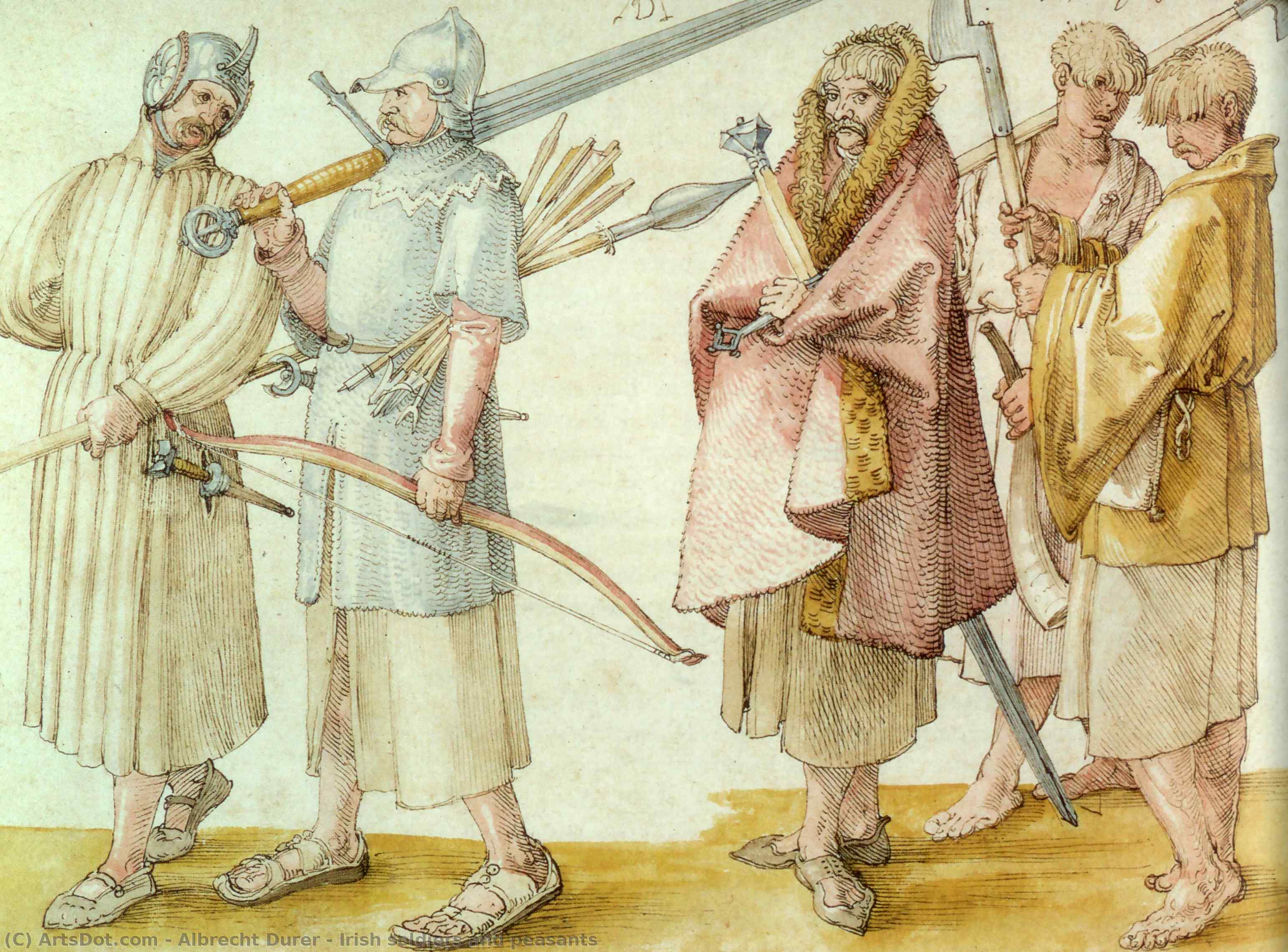 Irish Soldiers And Peasants — Albrecht Dürer