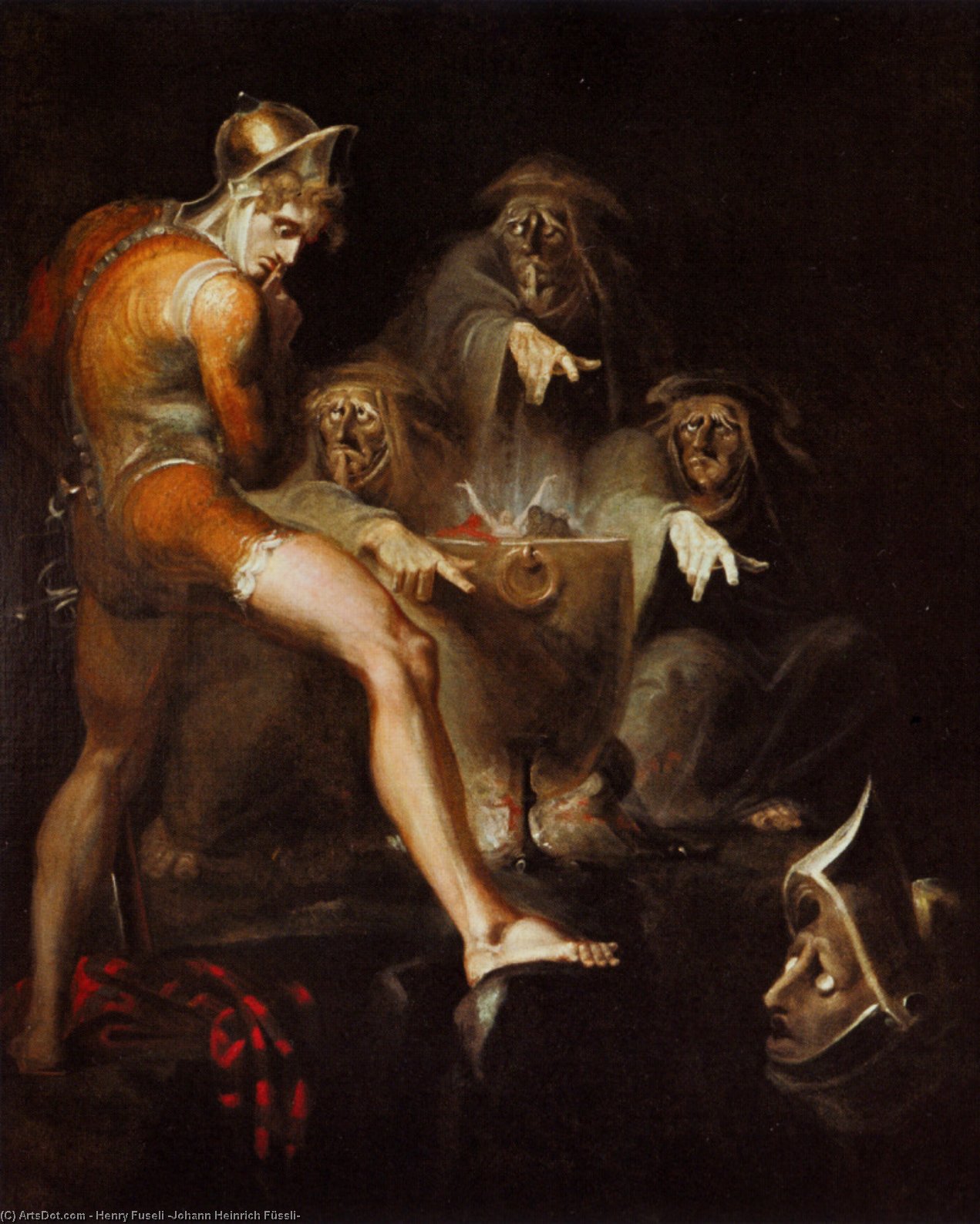 Macbeth Consulting The Vision Of The Armed Head — Johann Heinrich Füssli