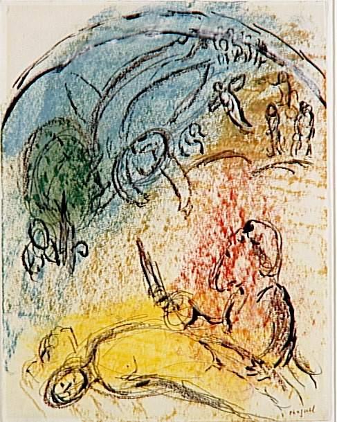 The Sacrifice Of Isaac — Marc Chagall
