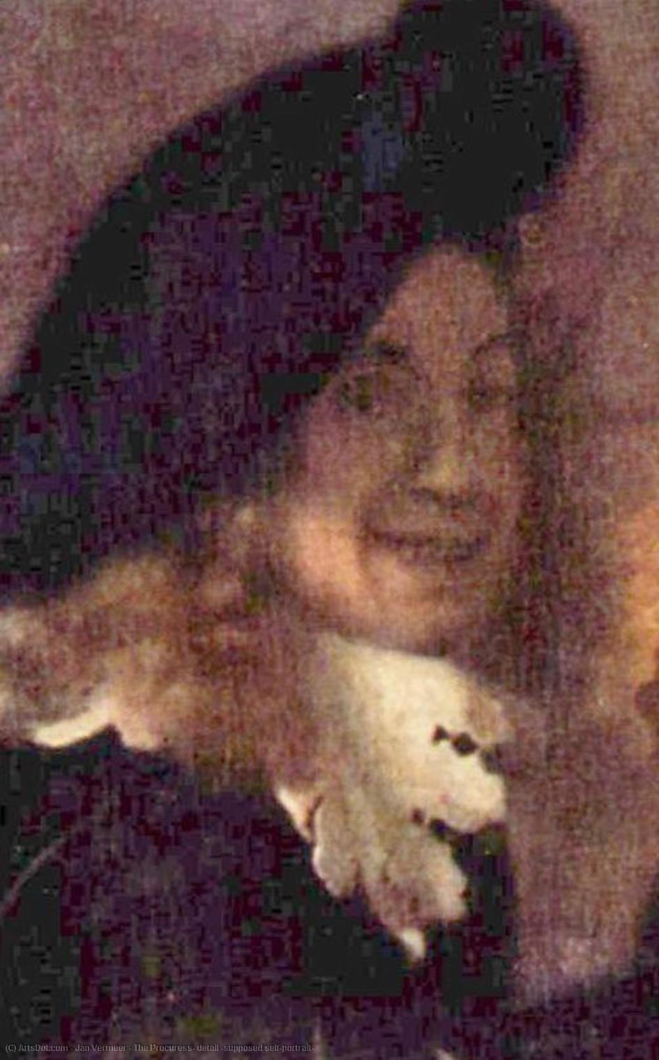 The Procuress, Detail (supposed Self-portrait) — Johannes Vermeer