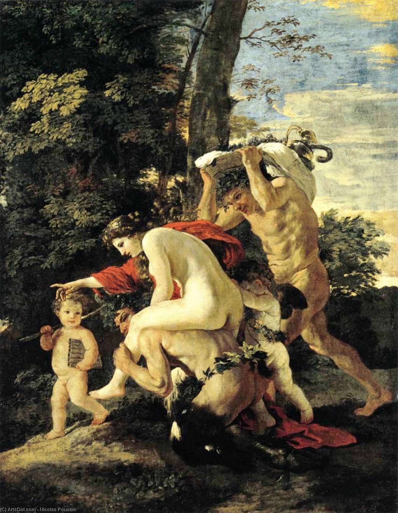 Escena Bacílica — Nicolás Poussin