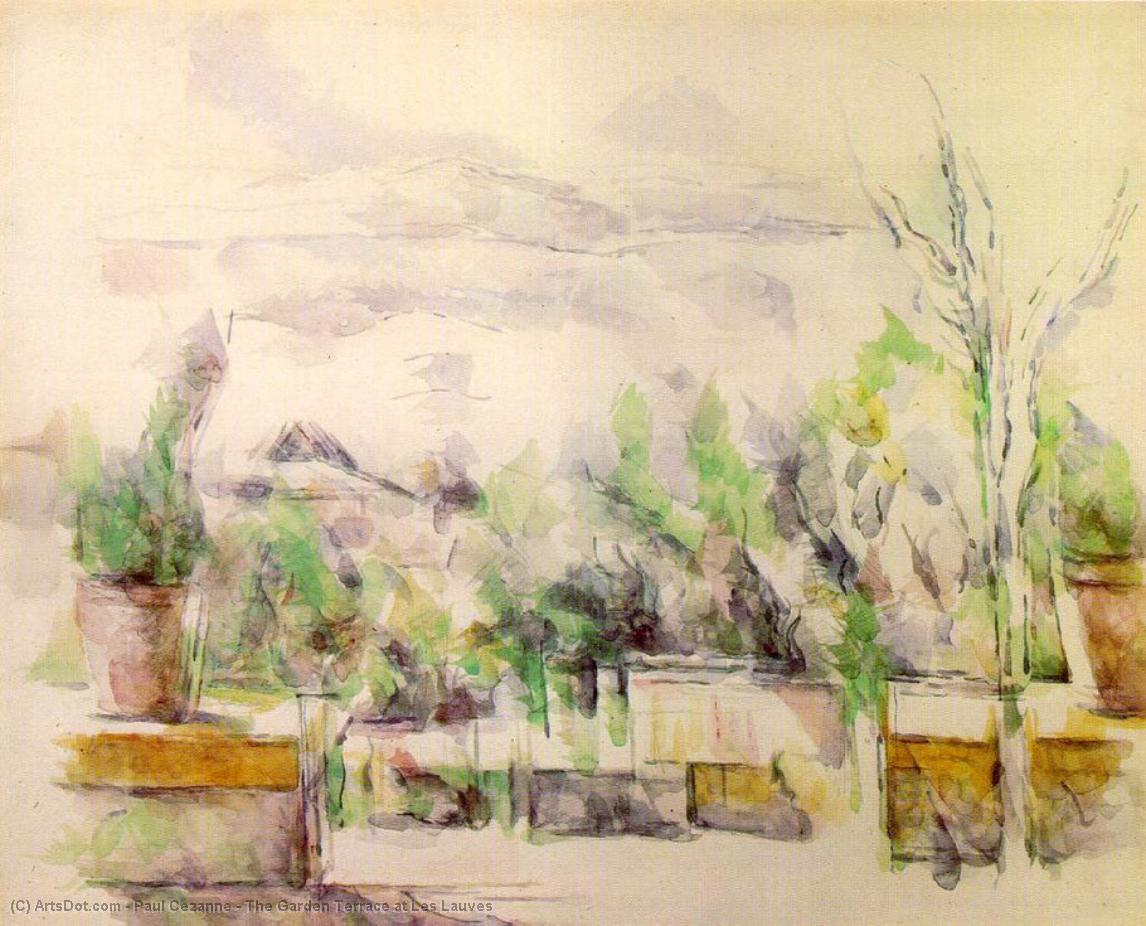 The Garden Terrace At Les Lauves — Paul Cézanne