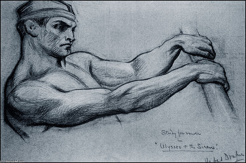 Study For Rower In Ulysses — Herbert James Draper