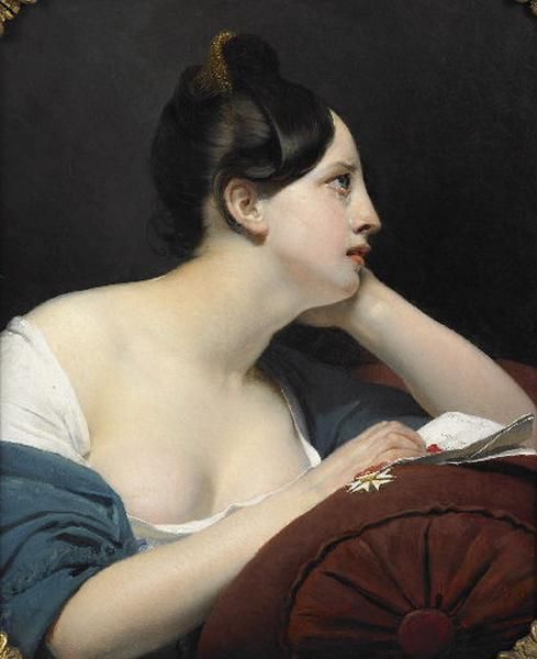 La Lettre De Wagram — Claude Marie Paul Dubufe