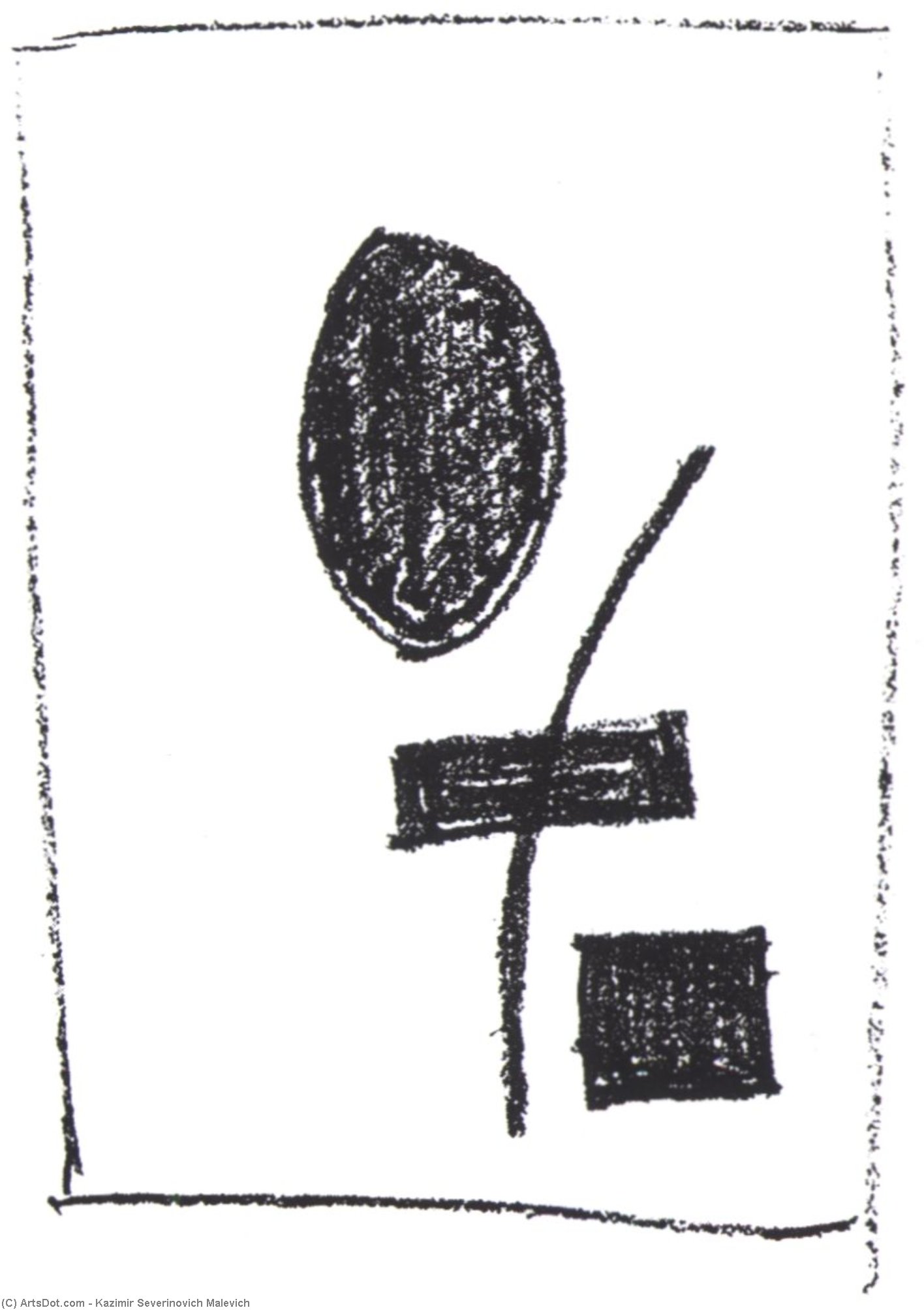 Oval, Rectangle, Square, Curve — Kazimir Malevich