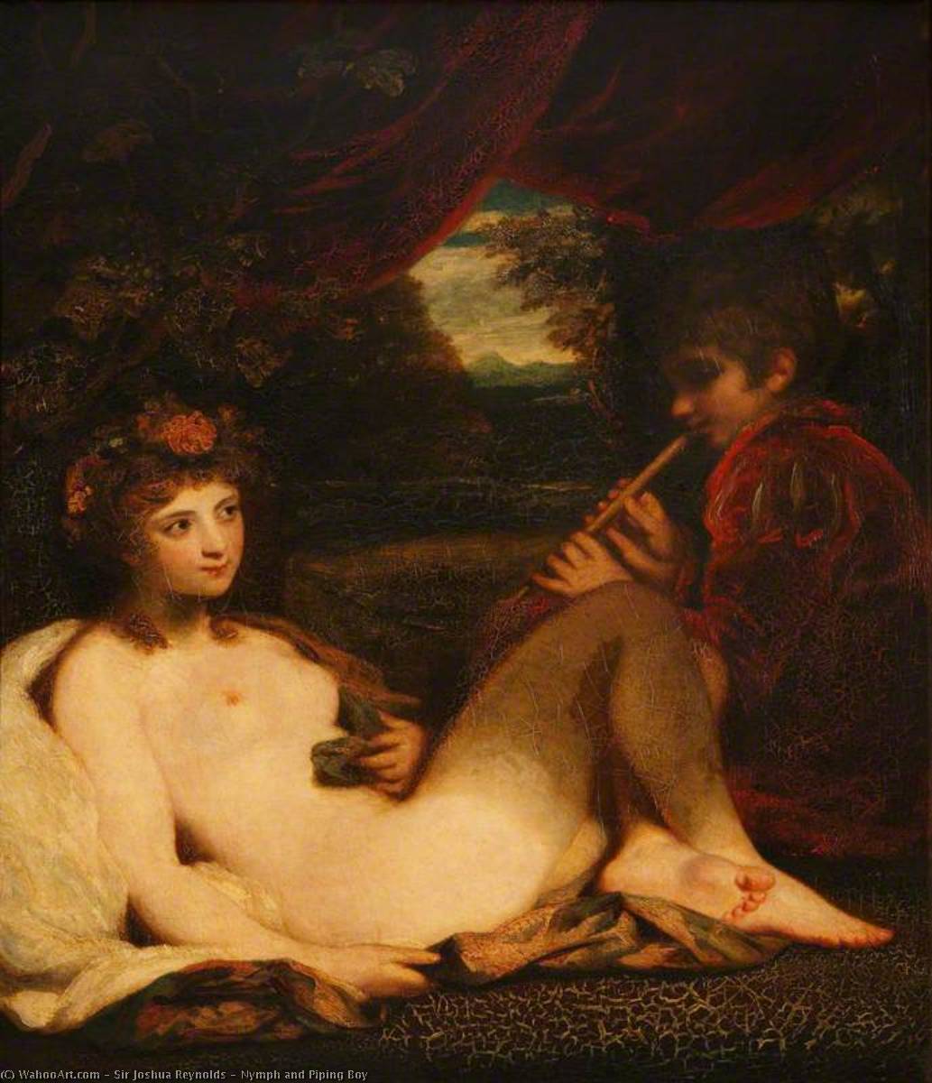 Nymph And Piping Boy — Sir Joshua Reynolds