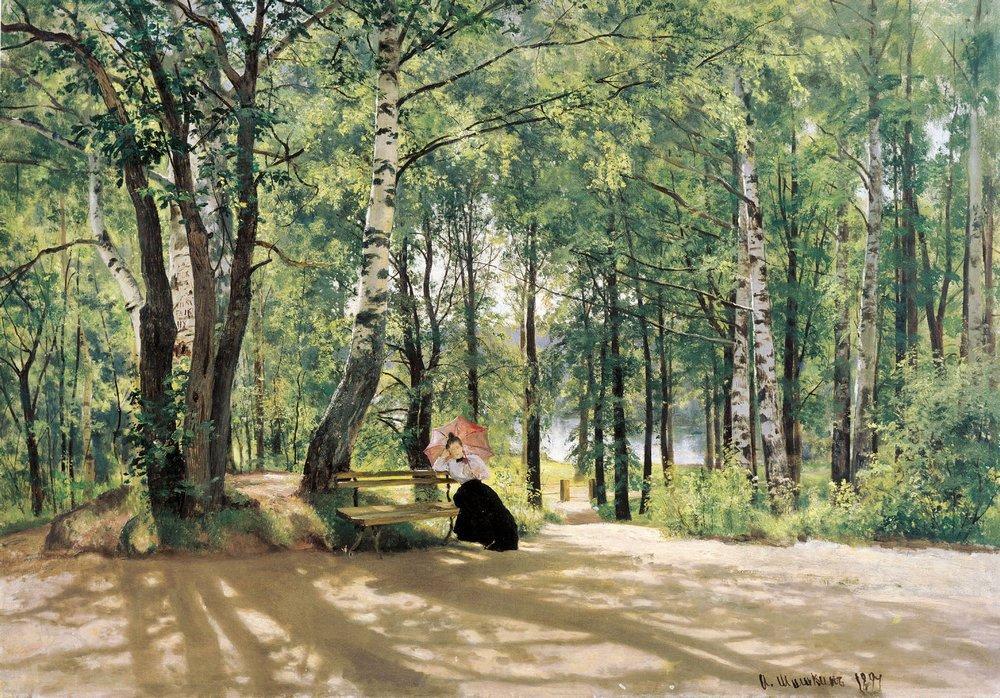 At The Summer Cottage — Ivan Ivanovich Shishkin