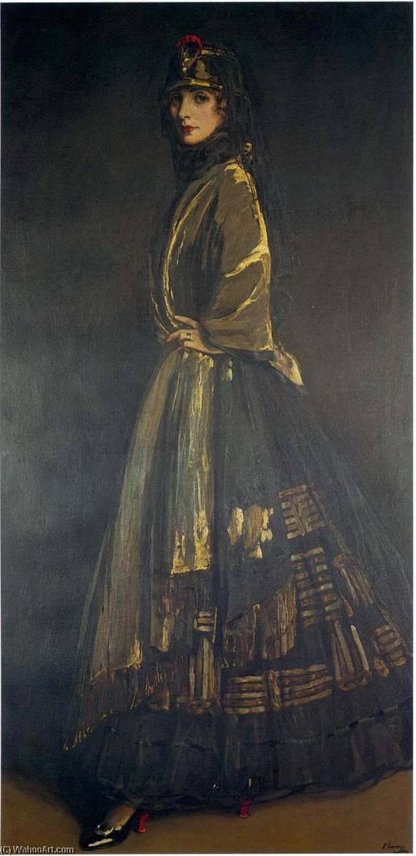 Hazel In Black And Gold — Sir John Lavery