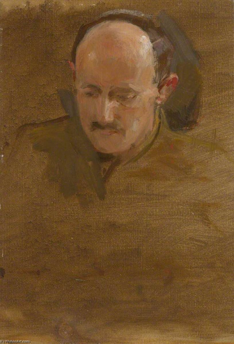 Lieutenant Colonel Maurice Hankey (1877–1963), Secretary Of The War Cabinet (preparatory Study For 'the Supreme War Council In Session At Versailles On 3rd July 1918') — Herbert Arnould Olivier