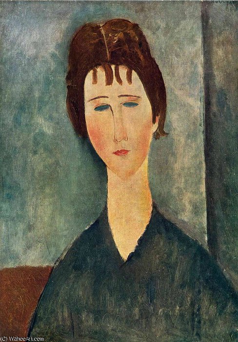 Junge Mit Braunem Haar — Amedeo Modigliani
