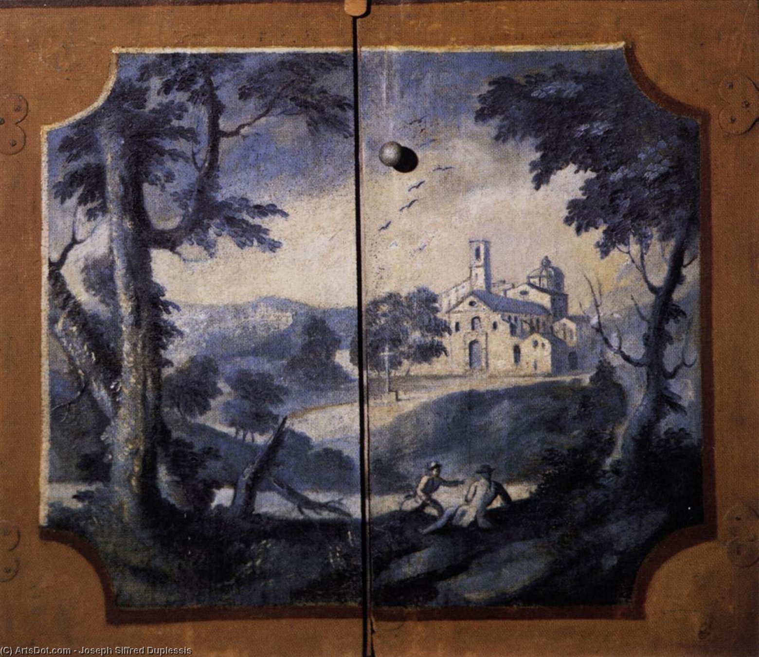 Landscape In Blue Monochrome — Joseph Siffred Duplessis