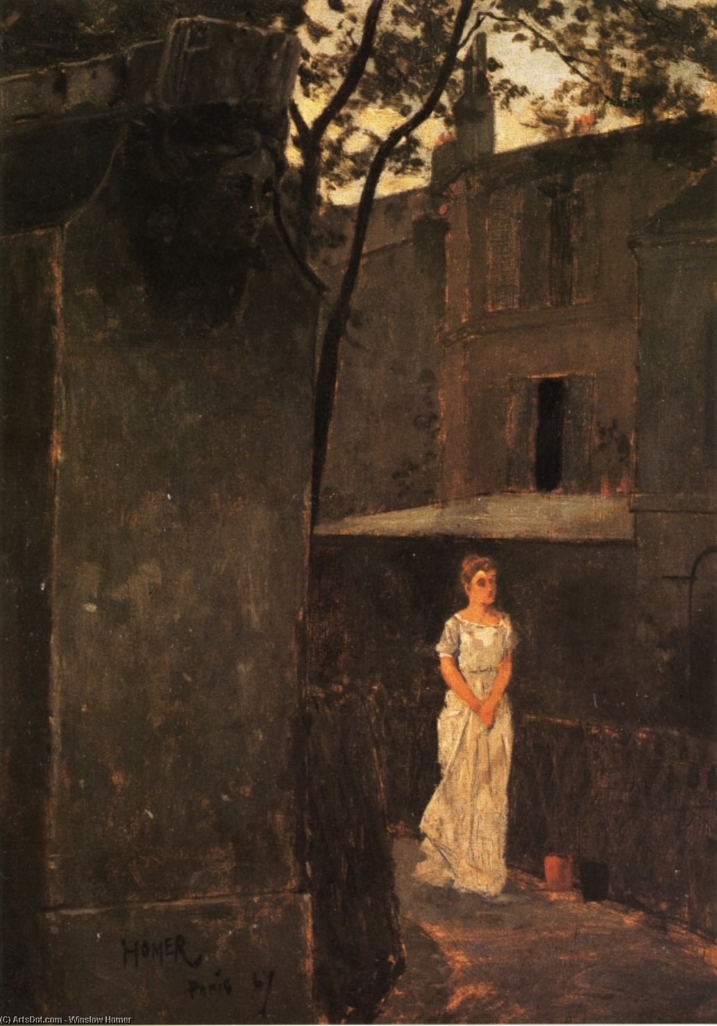 Paris Courtyard — Winslow Homer