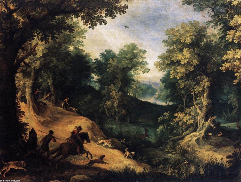 The Stag Hunt — Paulus Bril
