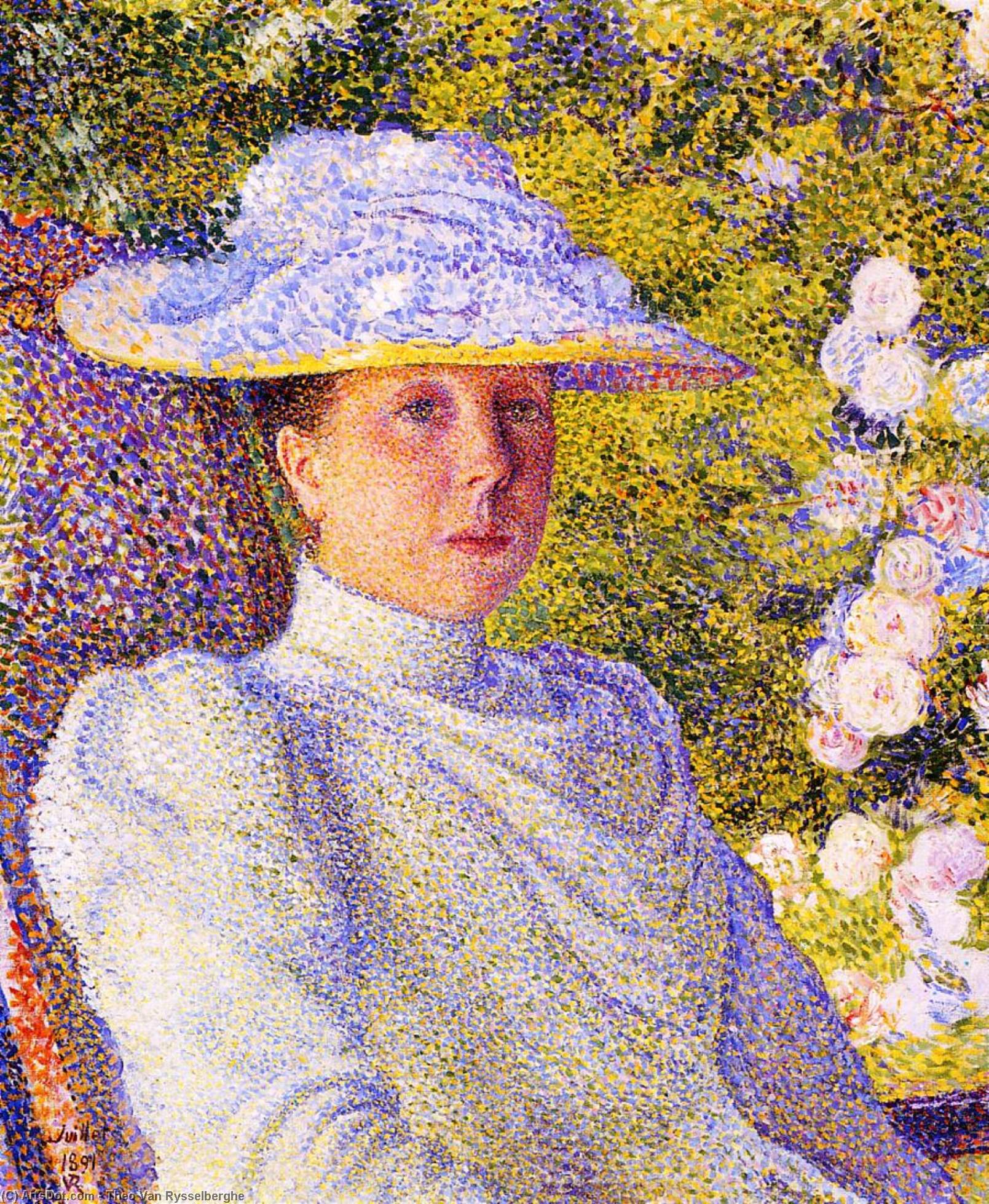 Portrait Of Mathilde Vereeken — Theo Van Rysselberghe