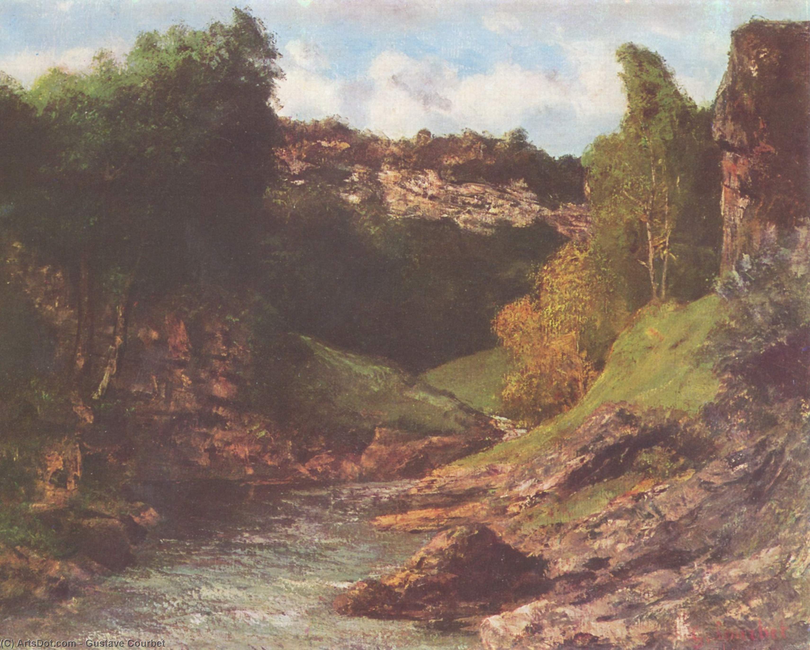 Rocky Landscape — Gustave Courbet