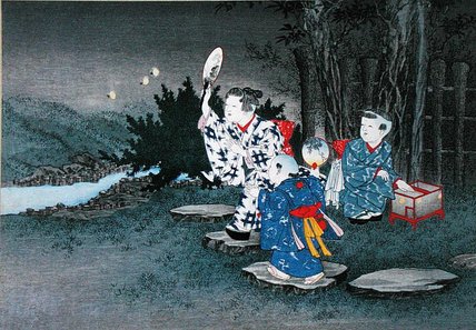 Catching Fireflies — Kobayashi Eitaku