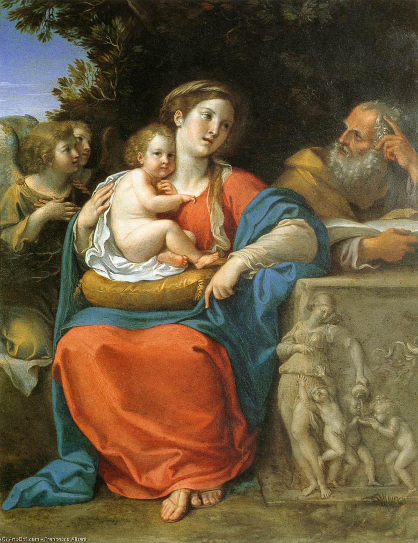 The Holy Family — Albani Francesco (l'albane)