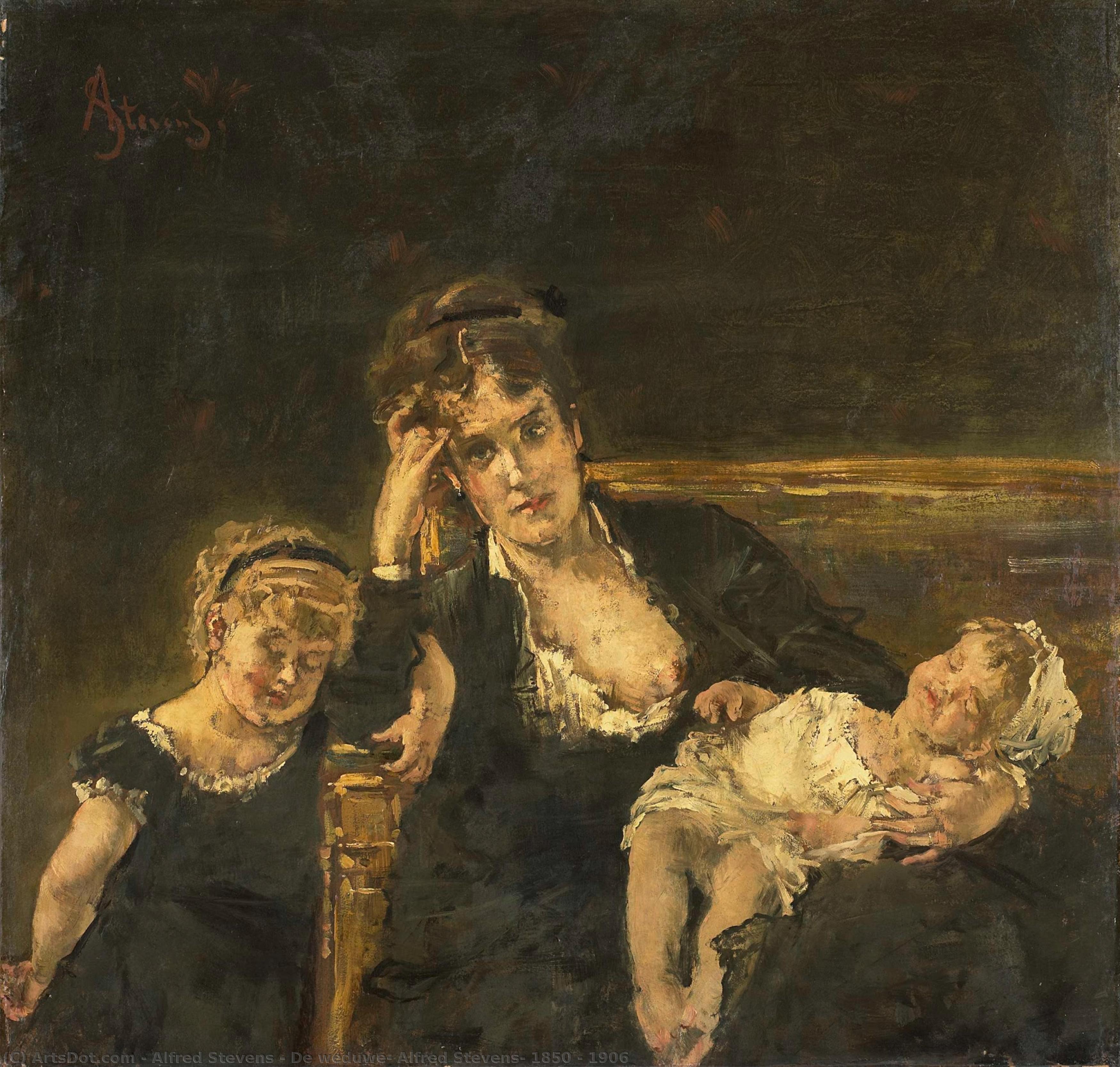 De Weduwe, Alfred Stevens, 1850 - 1906 — Alfred Stevens