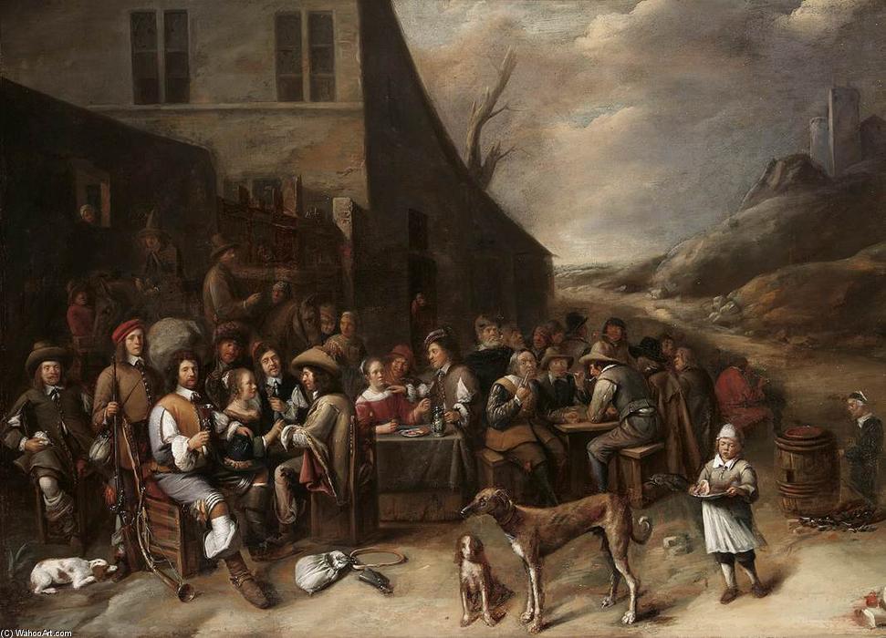 Outside A Tavern — Gillis Van Tilborgh