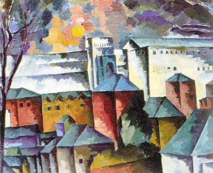 Landscape With The Monastery Walls — Aristarkh Vasilevich Lentulov