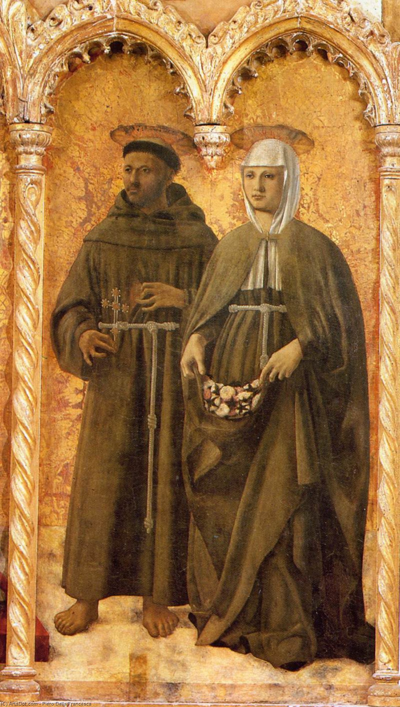 St. Francis And St. Elizabeth — Piero Della Francesca