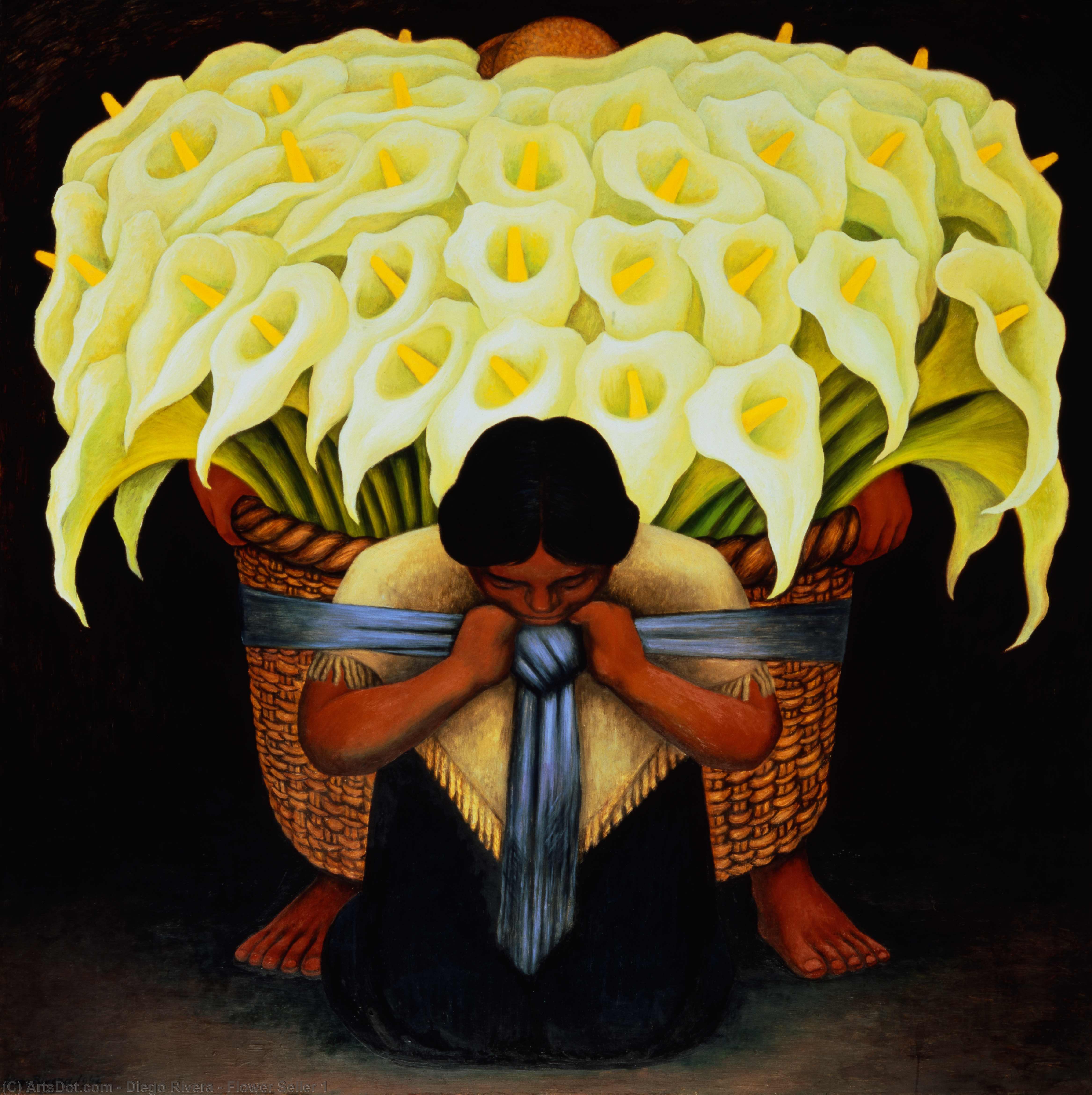 Vendedora De Flores 1 — Diego Rivera