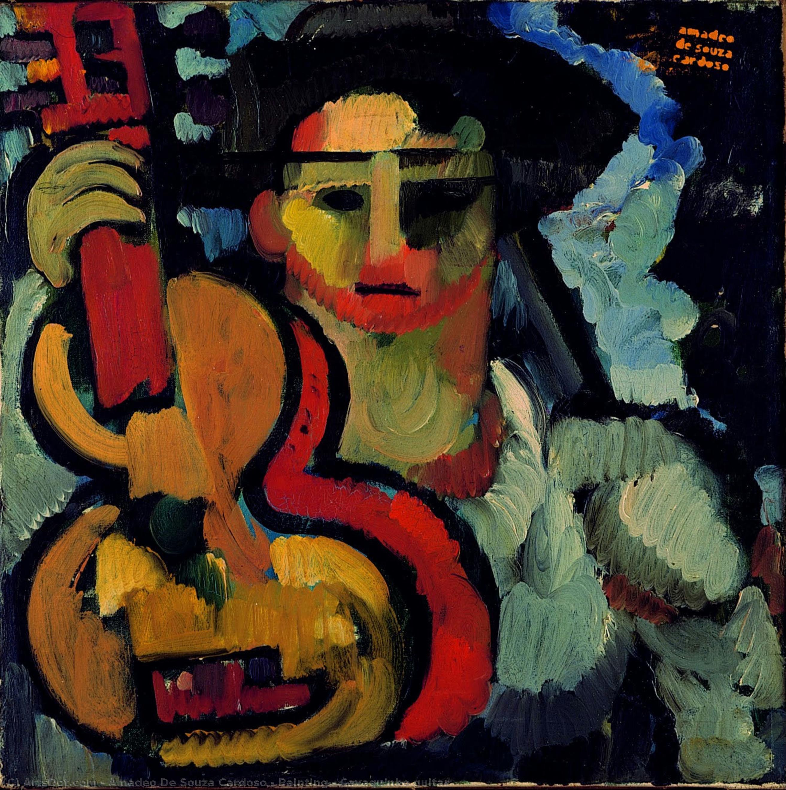Painting - Cavaquinho Guitar — Amadeo De Souza-cardoso