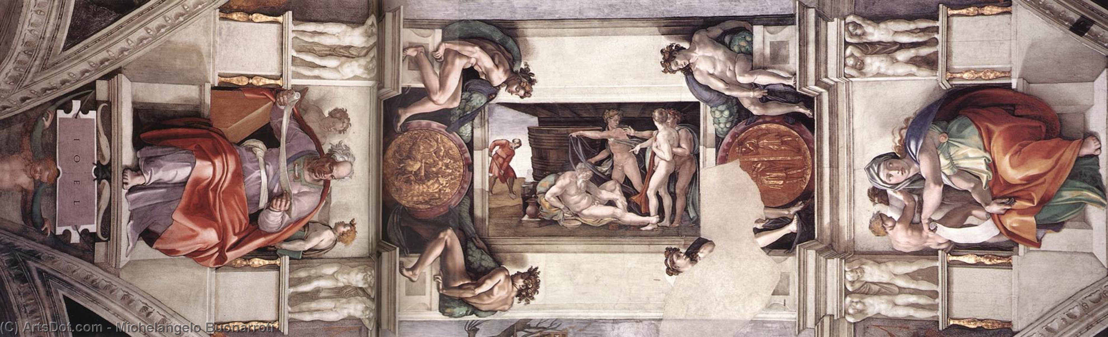 The First Bay Of The Ceiling — Michelangelo Buonarroti