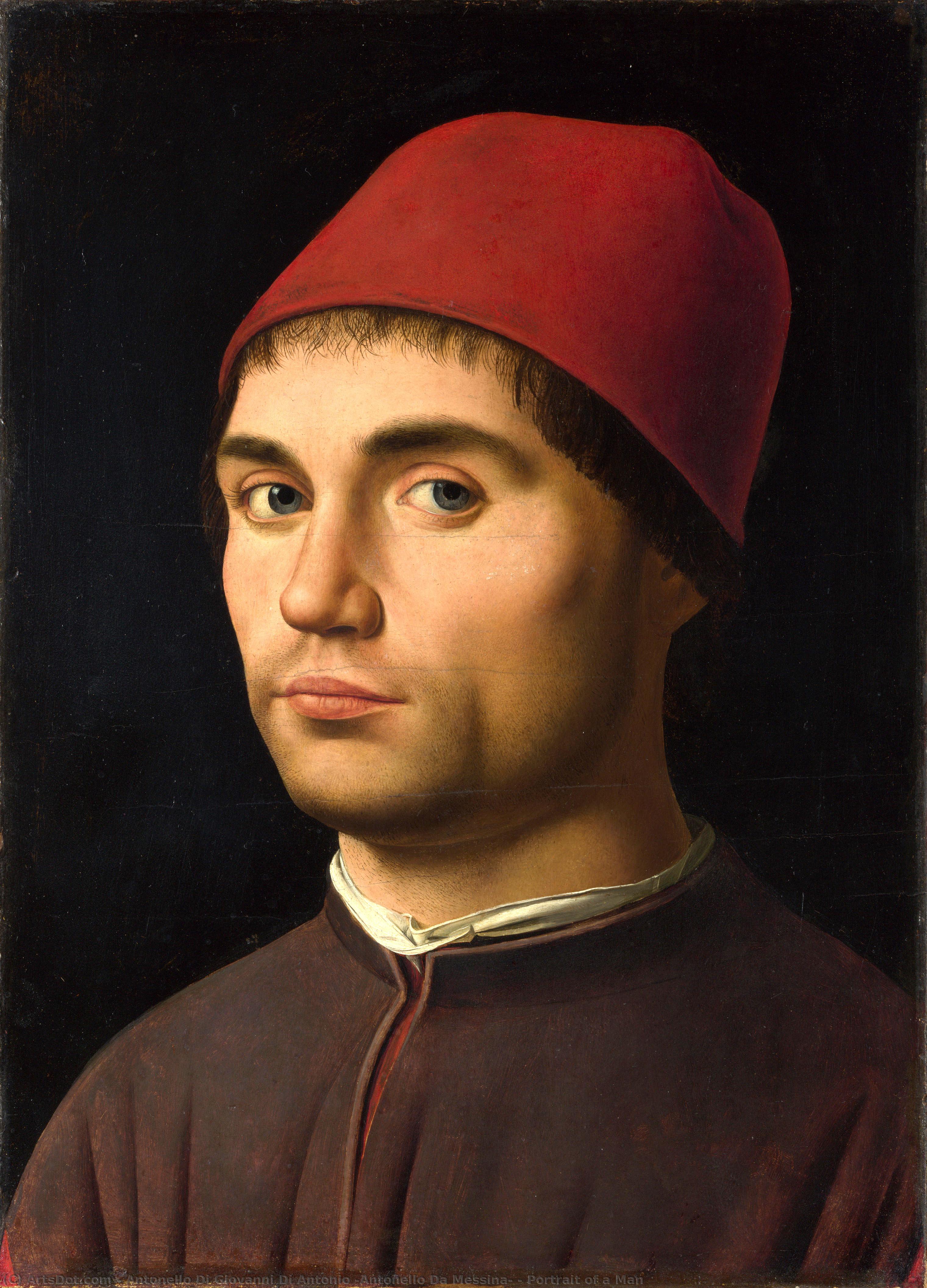 Portrait Of A Man — Antonello Di Giovanni Di Antonio (antonello Da Messina)