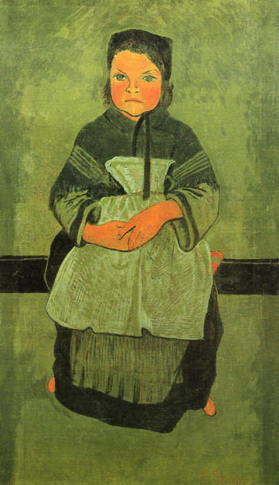 Little Breton Girl Seated (also Known As Portrait Of Marie Francisaille) — Paul Sérusier