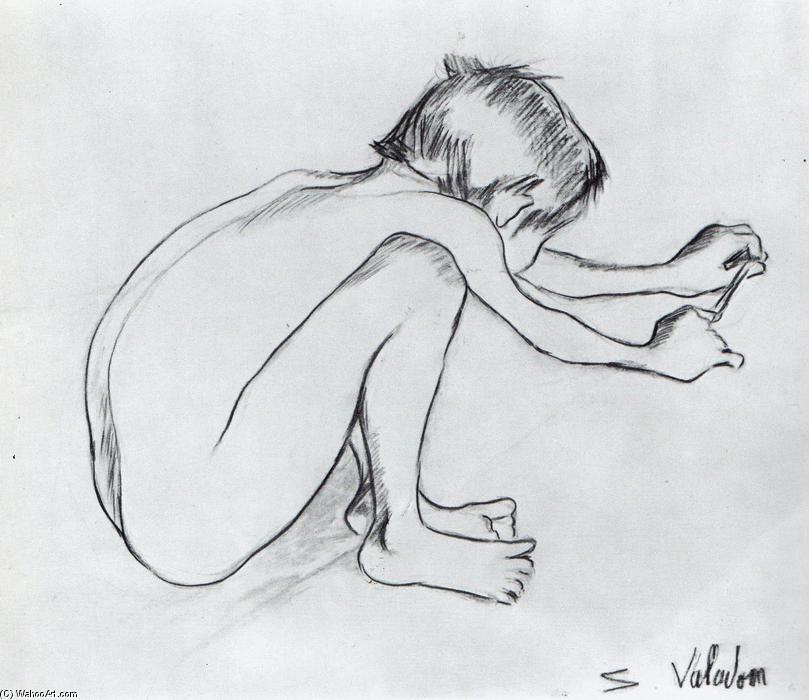 Maurice Utrillo Playing With A Sling Shot — Suzanne Valadon