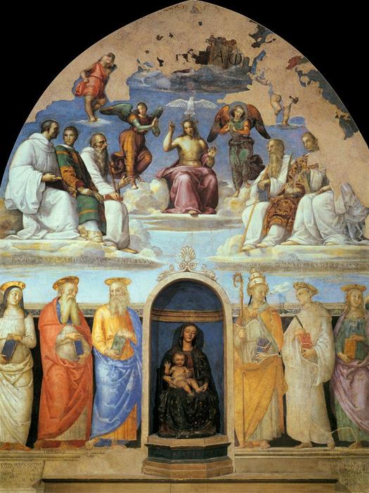 Trinity And Six Saints — Vannucci Pietro (le Perugin)