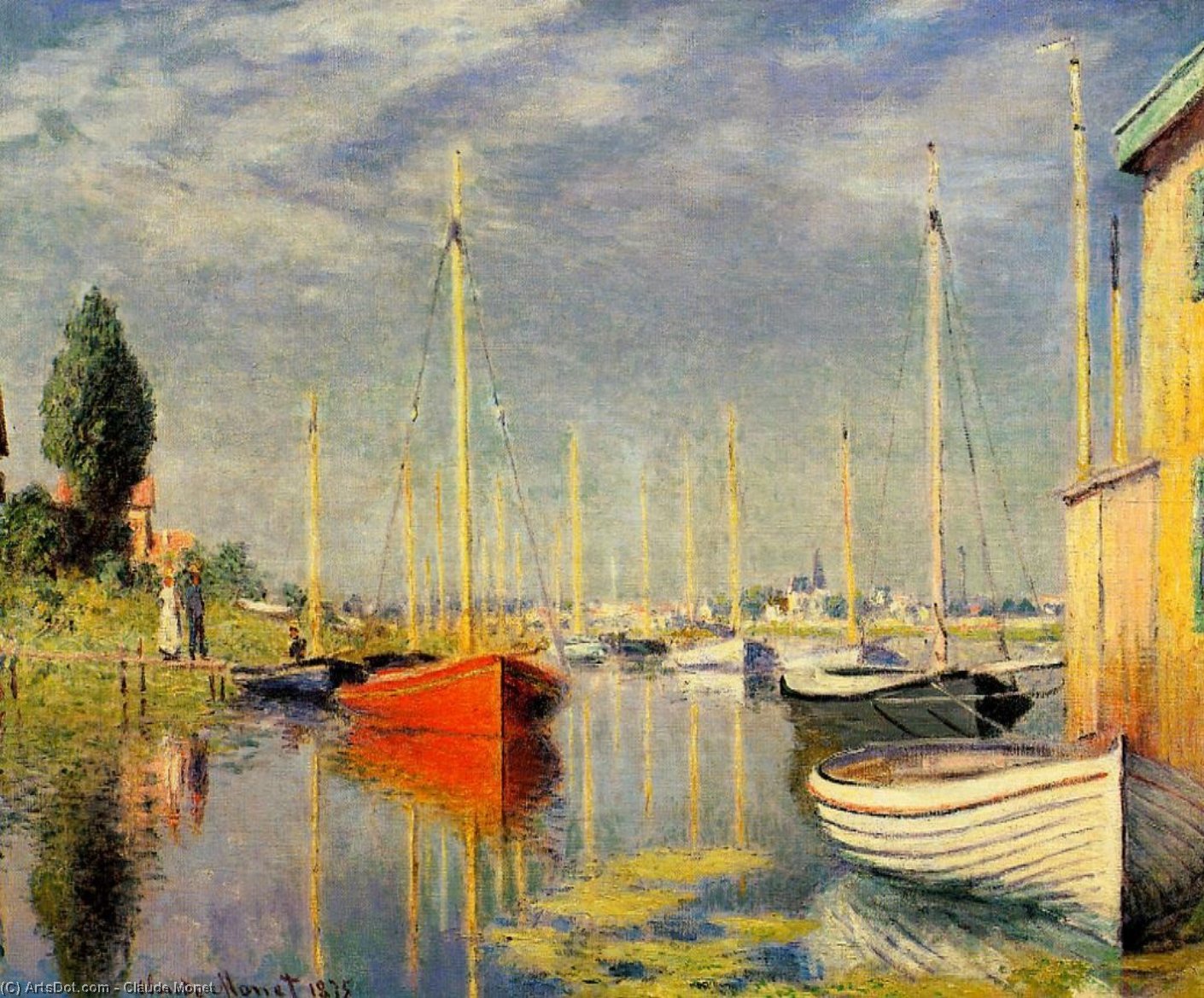 Yachts At Argenteuil — Claude Monet