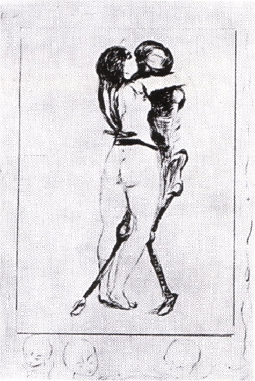 The Girl And Death — Edvard Munch